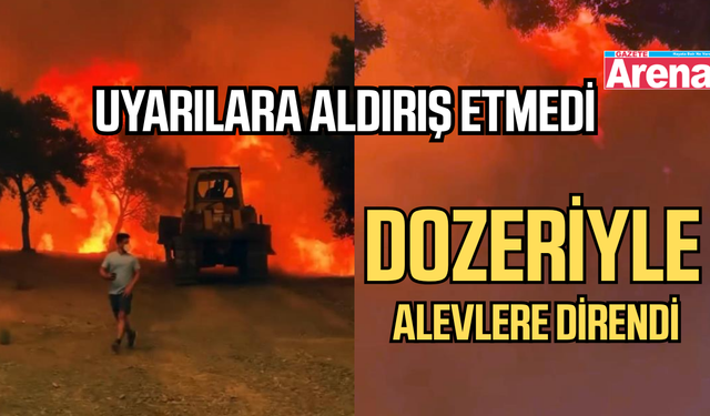 Alevlere dozeriyle siper oldu