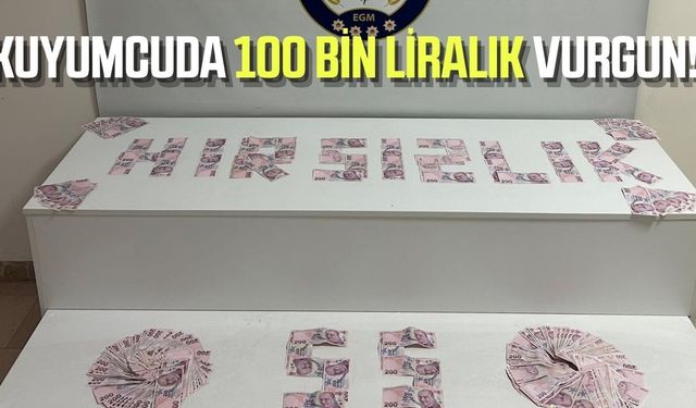 Kuyumcuda oyalama taktiğiyle 100 bin liralık vurgun!