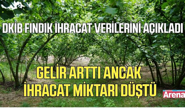 Fındık ihracatında dikkat çeken tablo!