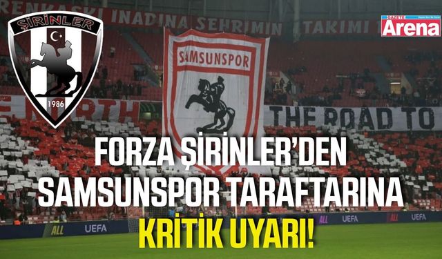 Forza Şirinler duyurdu: “Samsunspor tribünü sizlerin reklam panosu değildir”