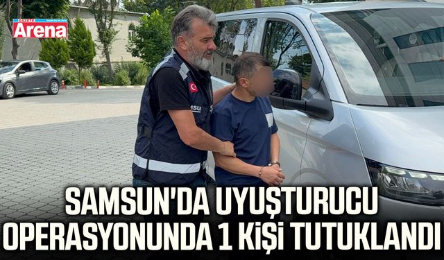 Samsun'da uyuşturucu operasyonunda 1 kişi tutuklandı