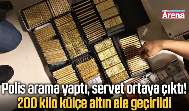 Ankara’da dev operasyon! 200 kilo külçe altın bulundu