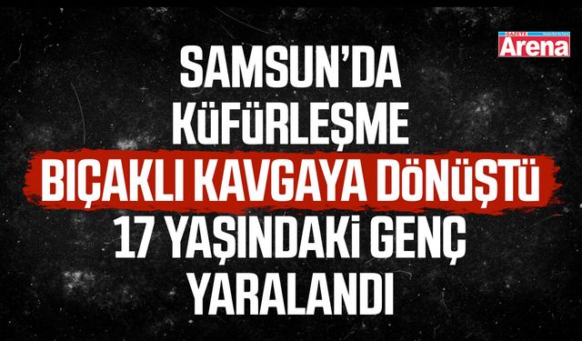 Atakum’da küfürleşme bıçaklı kavgaya dönüştü!