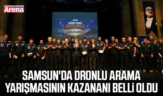 Samsun'da dronlu arama-kurtarma yarışmasının kazananı belli oldu