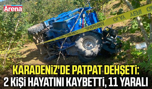 Karadeniz'de patpat dehşeti: 2 ölü, 11 yaralı