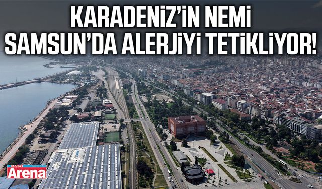Karadeniz’in nemi Samsun’da alerjiyi tetikliyor!