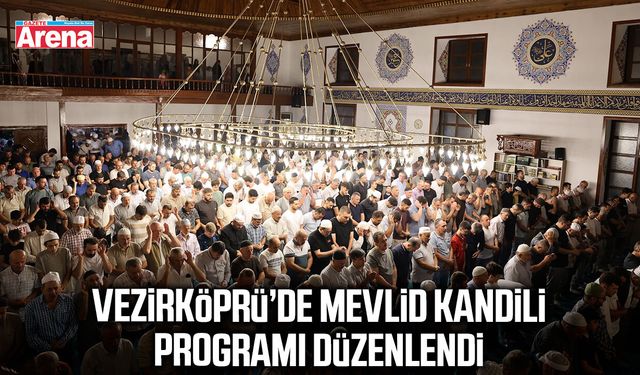 Vezirköprü’de Mevlid Kandili programı düzenlendi