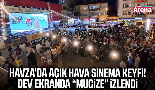 Havza'da Açık Hava Sinema Geceleri etkinliği