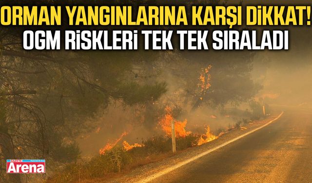Orman yangınlarına karşı dikkat! OGM riskleri tek tek sıraladı