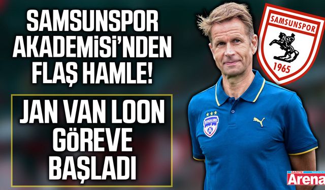 Samsunspor Akademisi Jan van Loon'a emanet