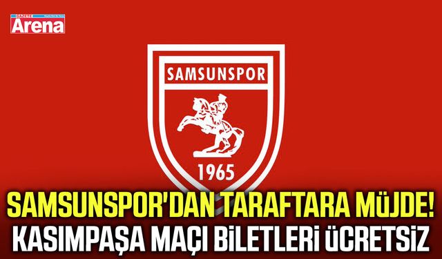 Samsunspor'dan Kasımpaşa maçı öncesi taraftara jest