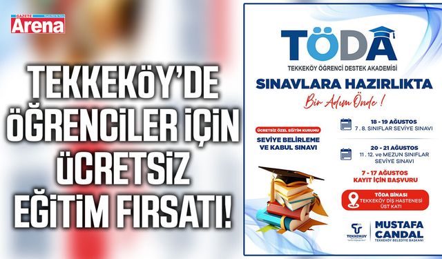 Tekkeköy’de öğrenciler için ücretsiz eğitim fırsatı!