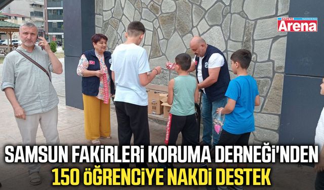 Samsun Fakirleri Koruma Derneği'nden öğrencilere destek