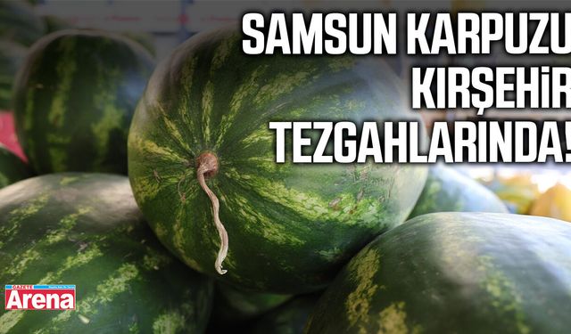 Samsun karpuzu Kırşehir tezgahlarında!