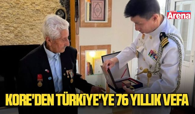 Kore'den Türkiye'ye 76 yıllık vefa