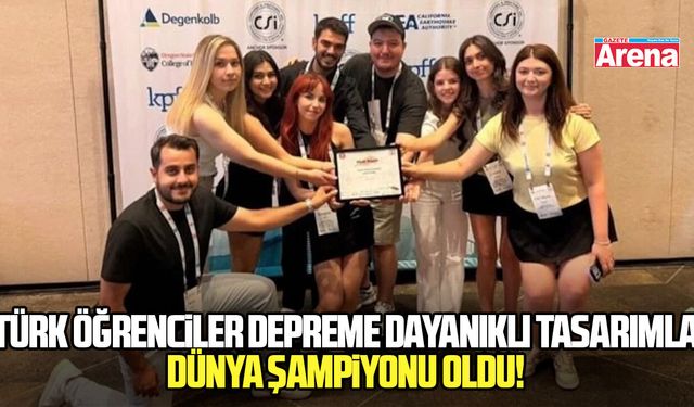 Türk öğrenciler depreme dayanıklı tasarımla dünya şampiyonu oldu