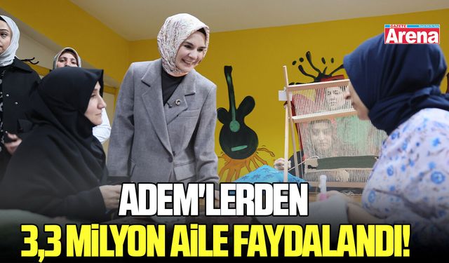 ADEM'lerden 3,3 milyon aile faydalandı