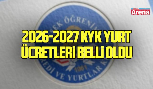 2026-2027 KYK yurt ücretleri belli oldu