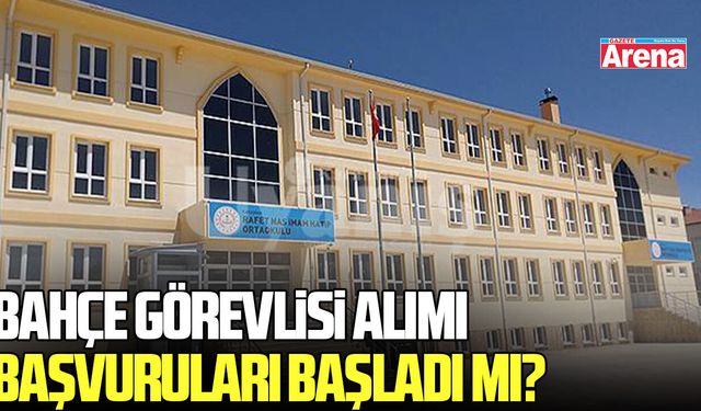 Samsun’da İŞKUR bahçe görevlisi alımı başvuruları başladı mı?