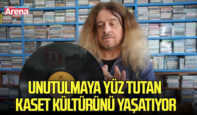 Samsun’da unutulmaya yüz tutan kaset kültürünü yaşatıyor
