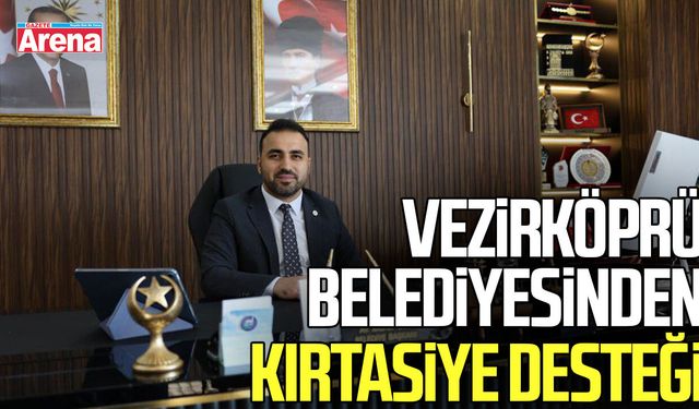 Samsun Vezirköprü Belediyesinden kırtasiye desteği
