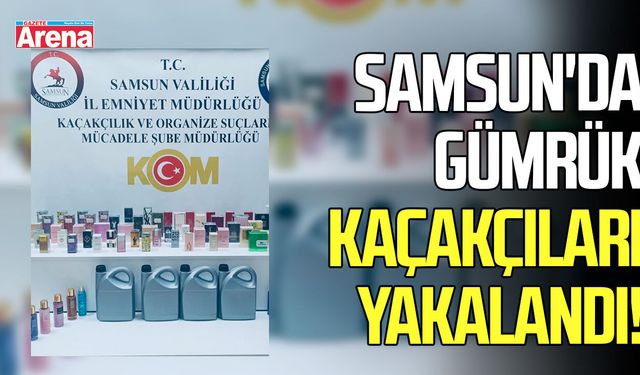 Samsun'da gümrük kaçağı ürünler ele geçirildi