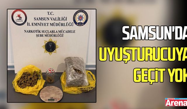 Samsun'da uyuşturucuya geçit yok: 12 kişi yakalandı
