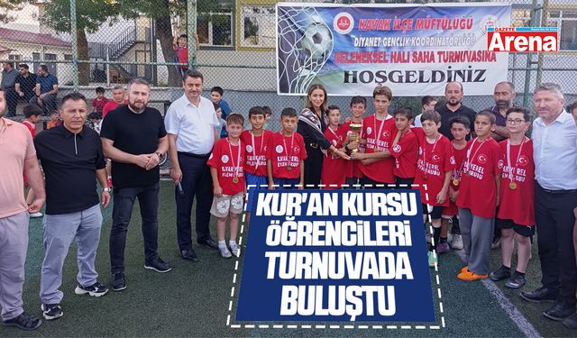 Kavak'ta yaz Kur'an kursu öğrencileri turnuvada buluştu