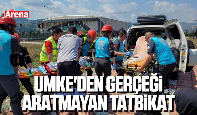 UMKE'den Samsun'da gerçeği aratmayan tatbikat