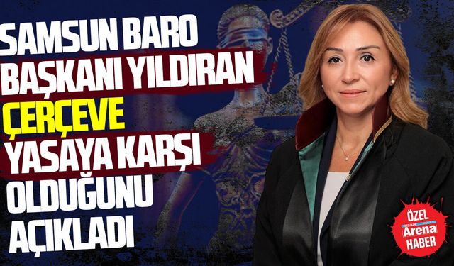 Samsun Baro Başkanı Yıldıran çerçeve yasaya karşı olduğunu açıkladı
