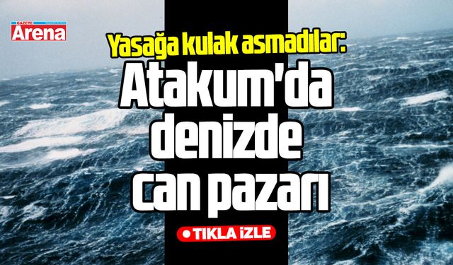 Yasağa kulak asmadılar: Atakum'da denizde can pazarı