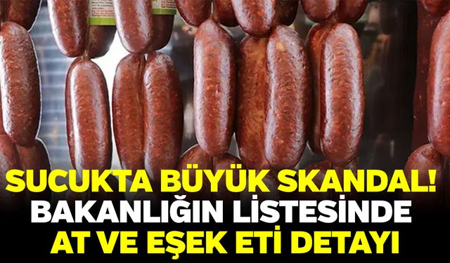 Sucukta büyük skandal! Bakanlığın listesinde at ve eşek eti detayı