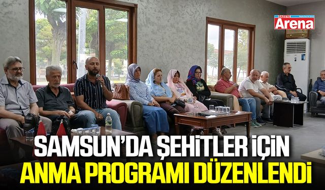 Samsun’da şehitler için 272’nci anma programı düzenlendi