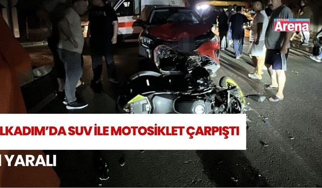 İlkadım’da iki araç kafa kafaya çarpıştı: 1 yaralı