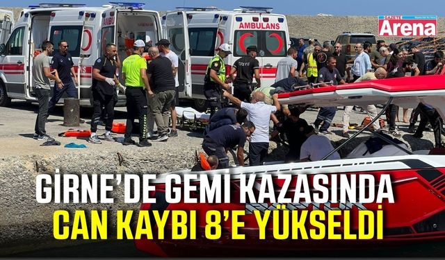 Girne gemi kazasında can kaybı 8’e yükseldi