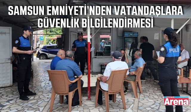 Samsun’da Güvenli Mahallem, Güvenli Eğitim projesi sürüyor