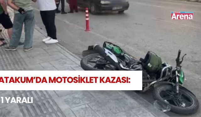 Atakum’da otomobil ile motosiklet çarpıştı: 1 Yaralı