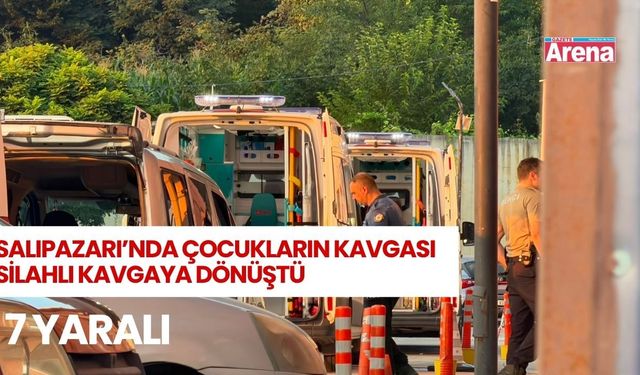 Salıpazarı’nda çocukların tartışması silahlı kavgaya dönüştü