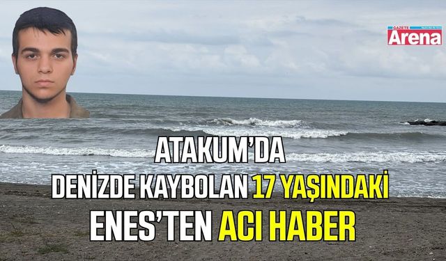 Samsun’da denizde kaybolan 17 yaşındaki gençten acı haber