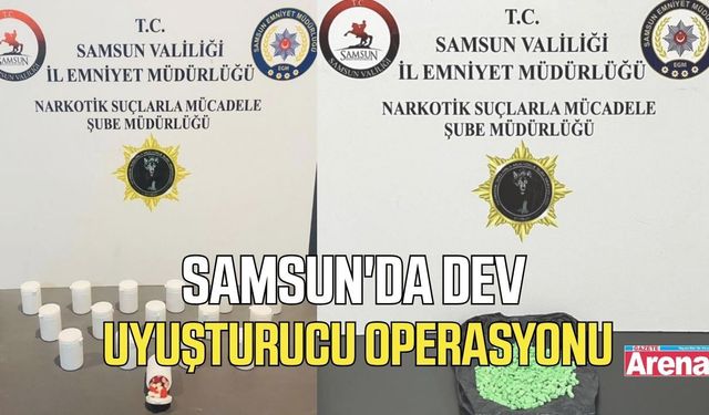 Samsun'da uyuşturucu operasyonunda bir çok madde ele geçirildi