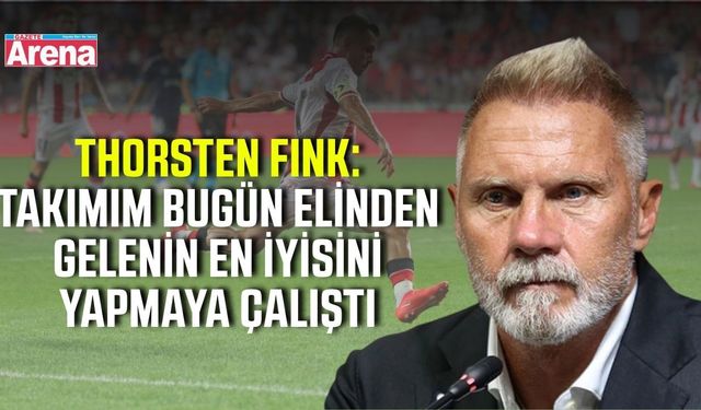 Samsunspor Teknik Direktörü Fink’ten Fenerbahçe maçı sonrası açıklama