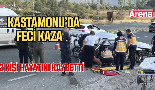 Su kanalına çarpan otomobilde iki kişi  hayatını kaybetti
