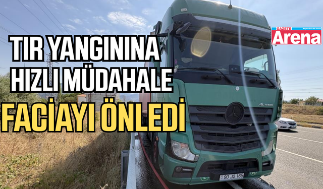 sürücünün dikkati olası faciayı önledi