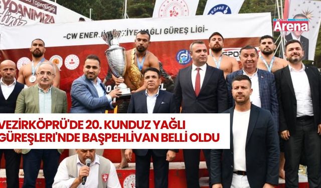 Vezirköprü'de 20. Kunduz Yağlı Güreşleri'nde başpehlivan belli oldu