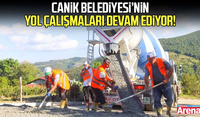 Samsun Canik'te yol çalışmaları devam ediyor!