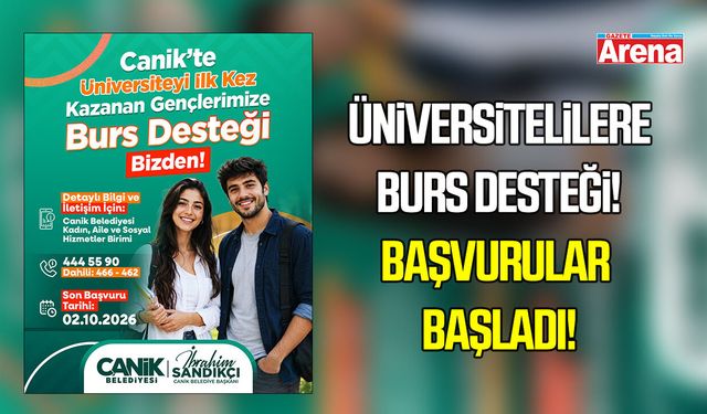 Canik’te üniversitelilere burs desteği! Başvurular başladı