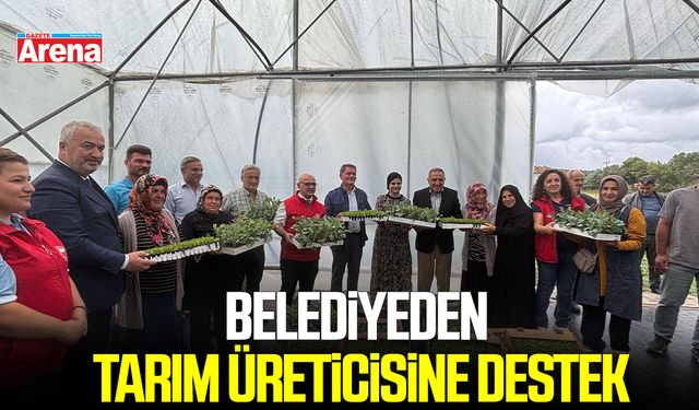 Samsun'da o belediyeden tarım üreticisine destek