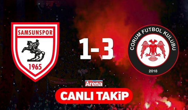Samsunspor - Çorum FK maçı CANLI anlatım