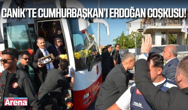 Cumhurbaşkanı Erdoğan, Canik’te coşkuyla karşılandı