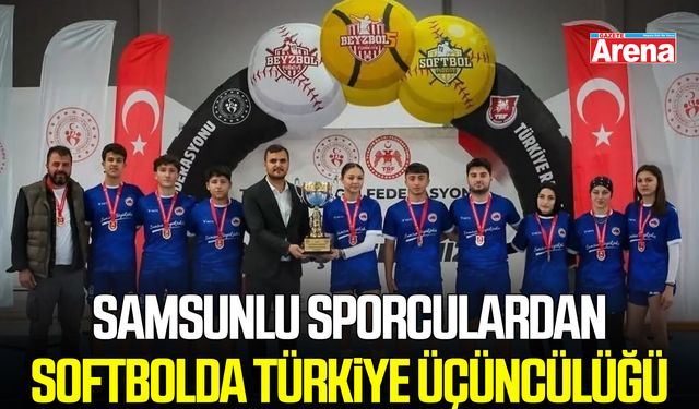 Samsun Büyükşehir Belediyespor’dan softbolda Türkiye üçüncülüğü